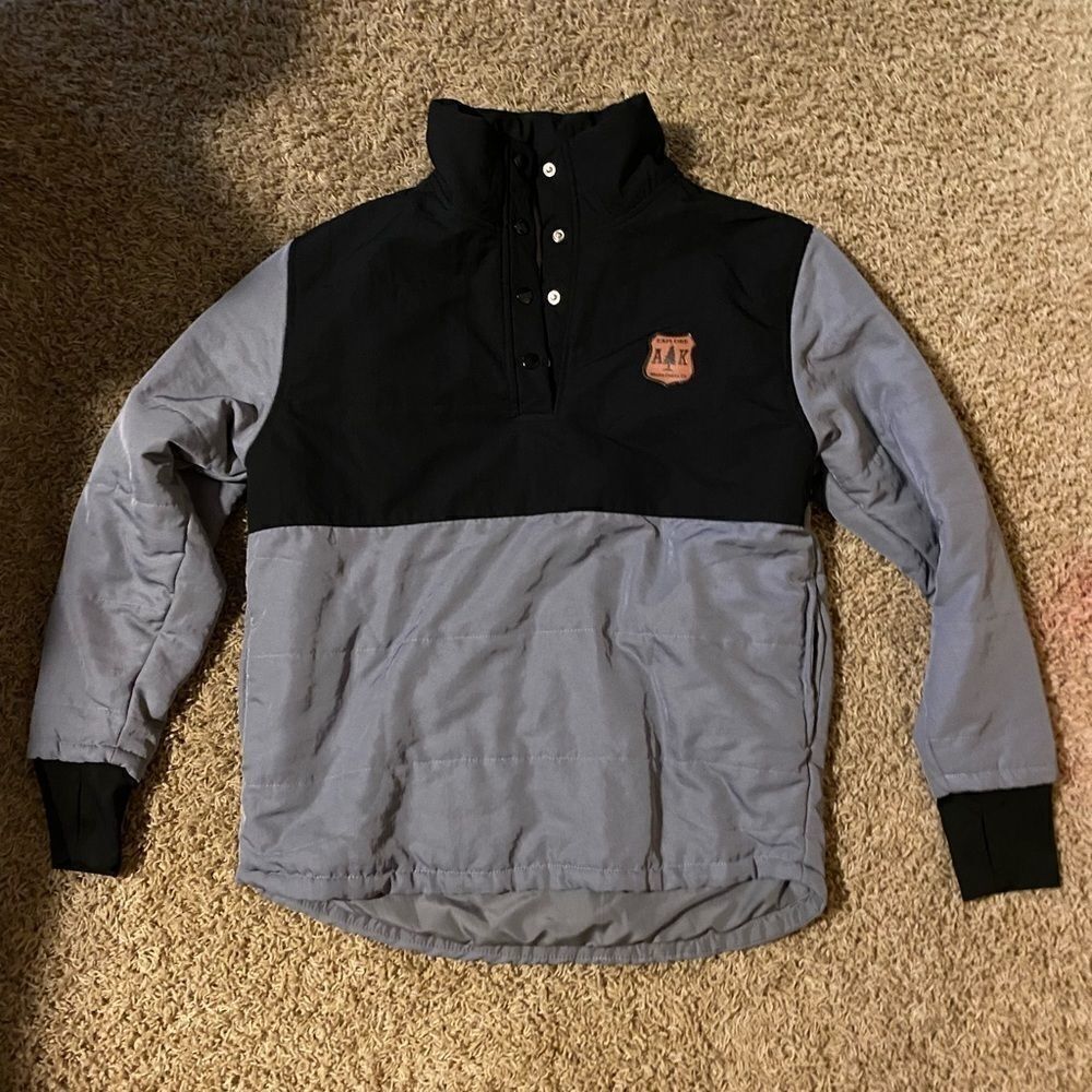 Alaska Chicks pullover light gray/black jacket szS